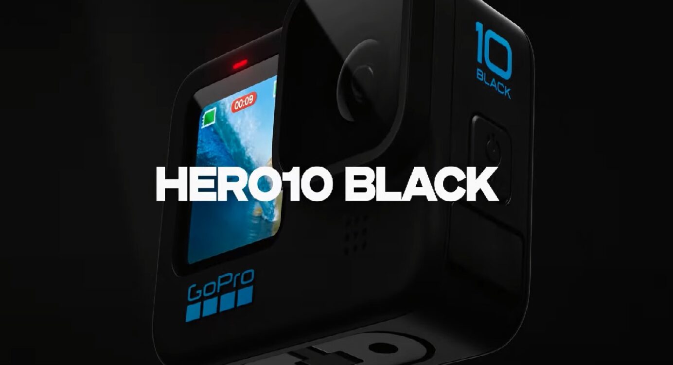 New GoPro Hero 10 Black, capable of recording video at 5.3K at 60 fps