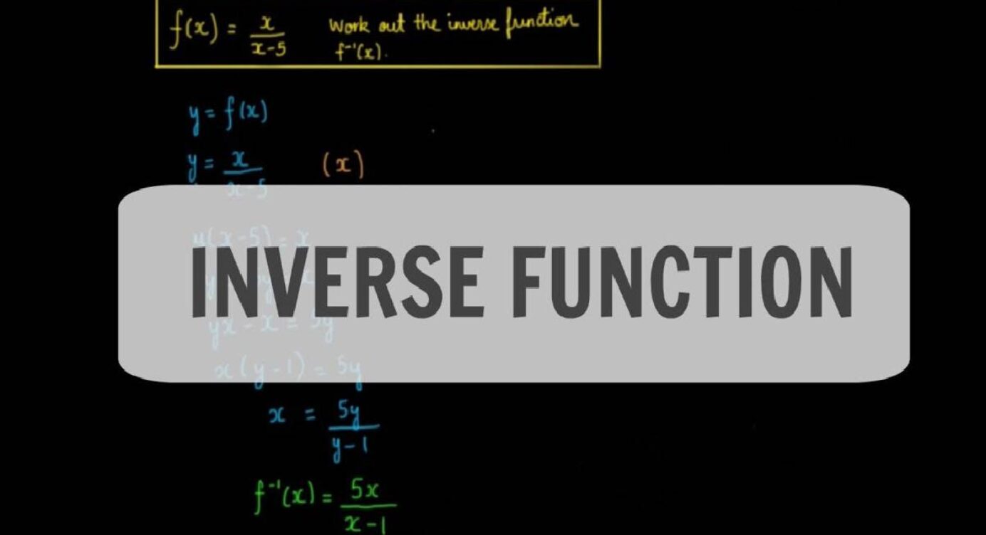 Why Is It Important For Us To Learn Inverse Function